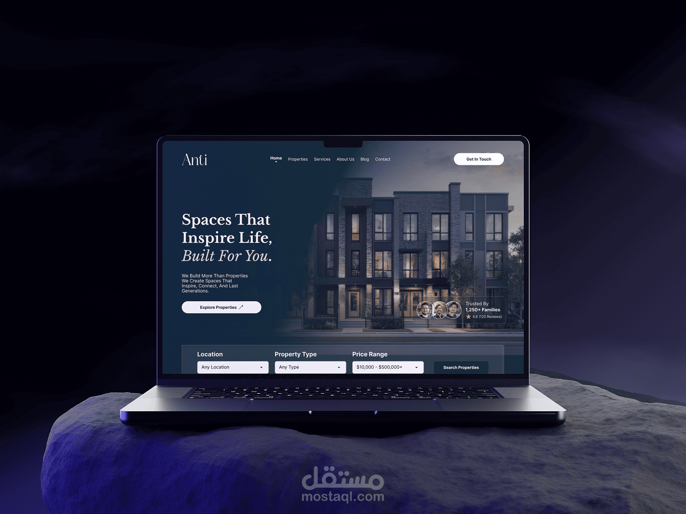ANTI — Real Estate Landing Page