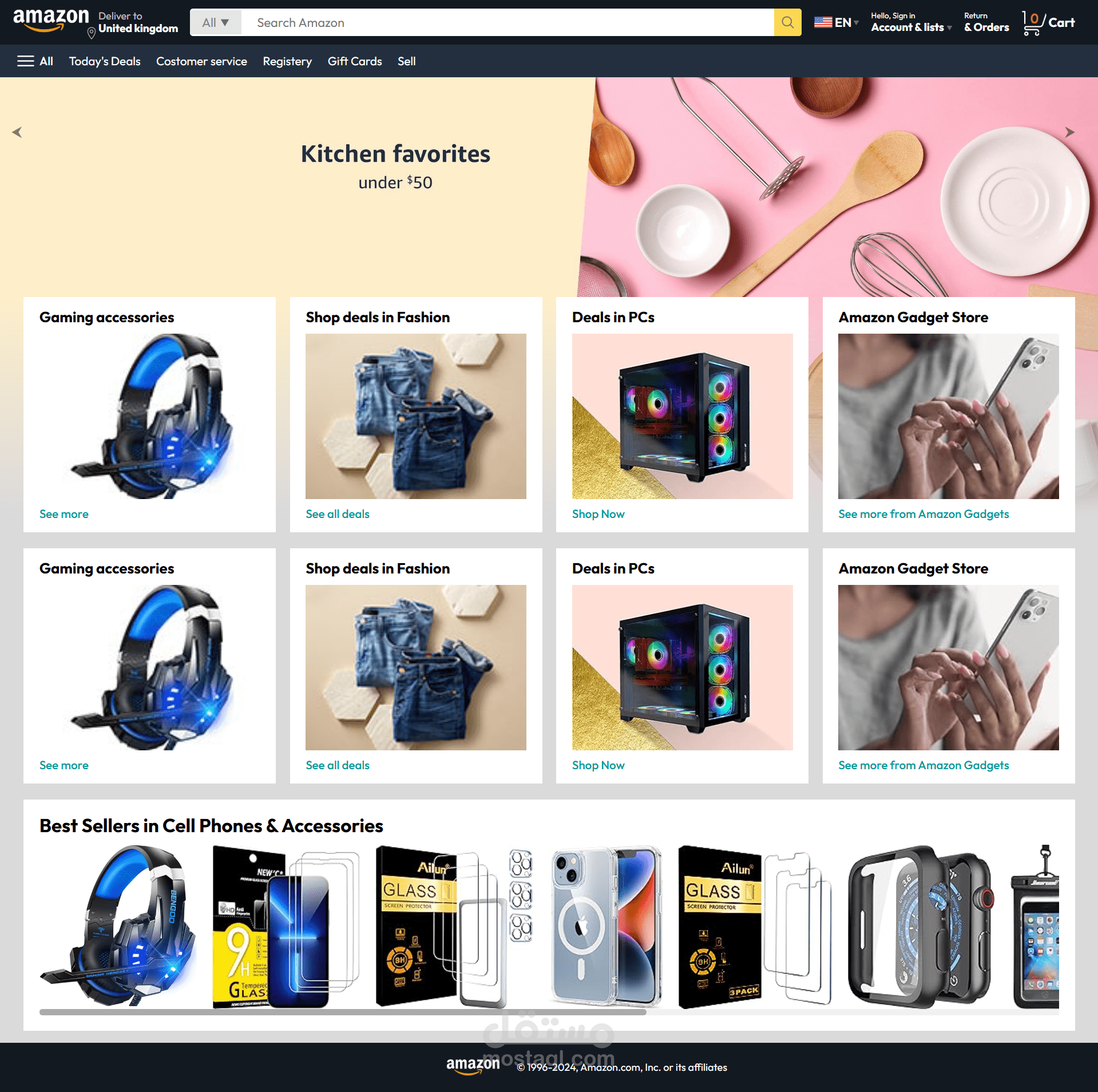 Amazon Clone Landing Page