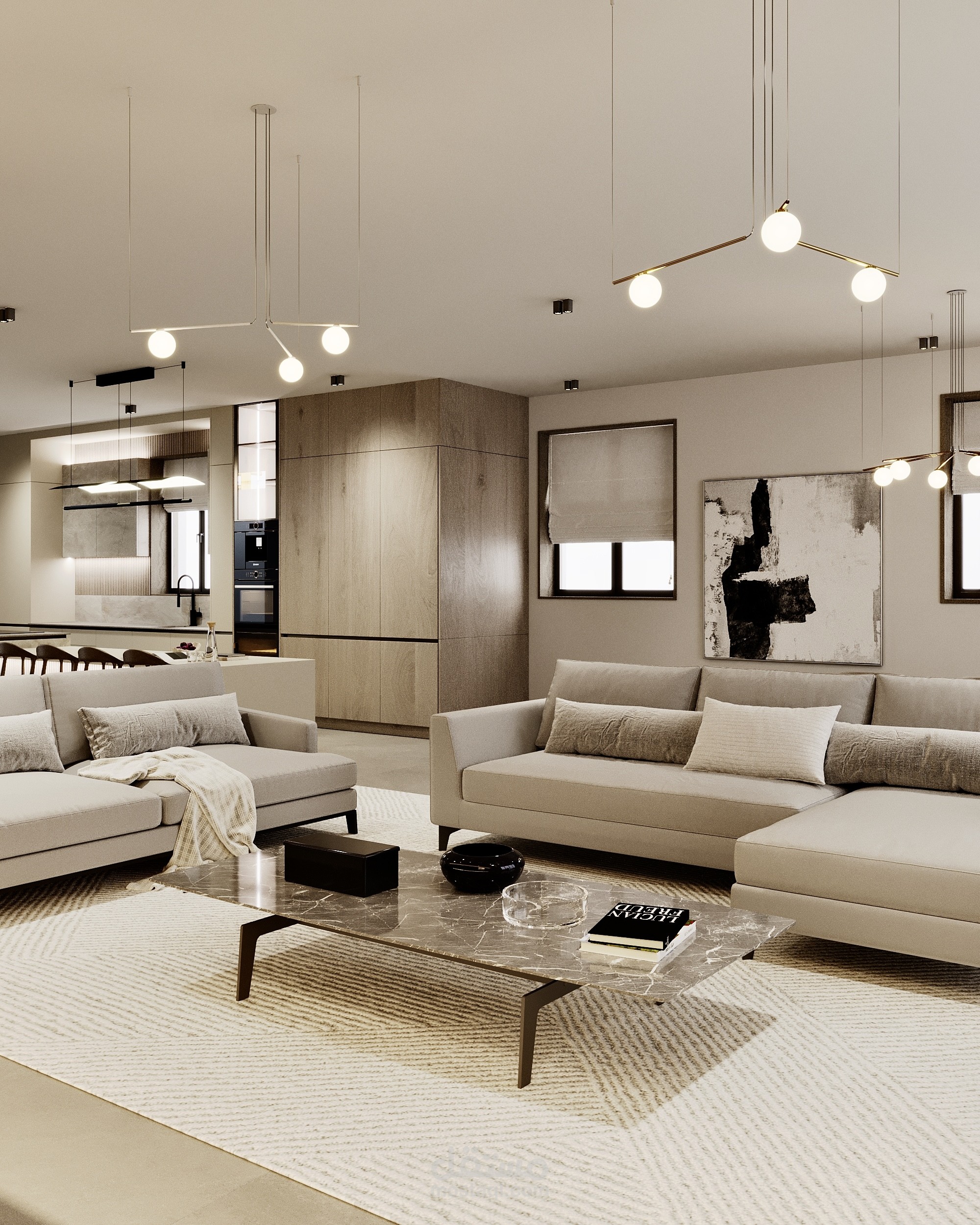 تصميم داخلي لشقة سكنية