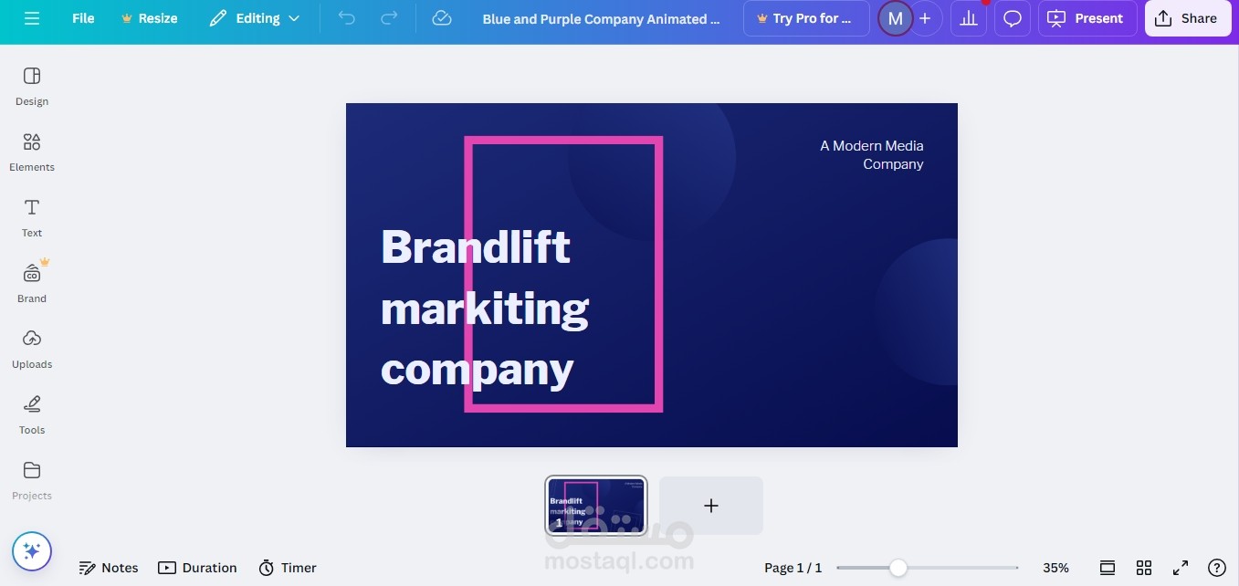 GIF design for digital marketing company