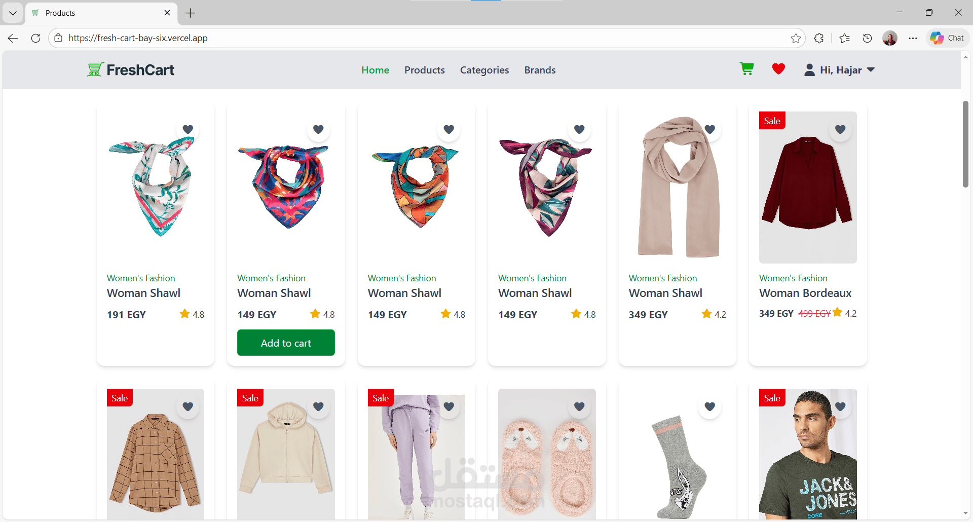 Fresh Cart ( E-Commerce Website )