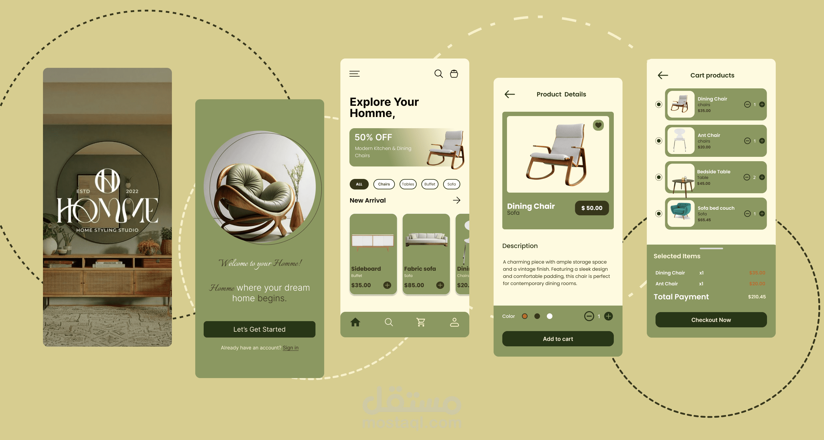 تطبيق لعرض اثاث للمنزل