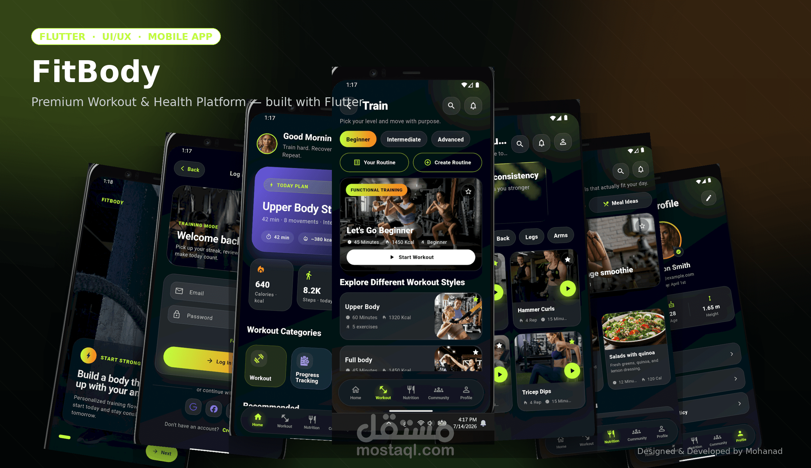 FitBody - منصة تمارين رياضية وصحية متكاملة