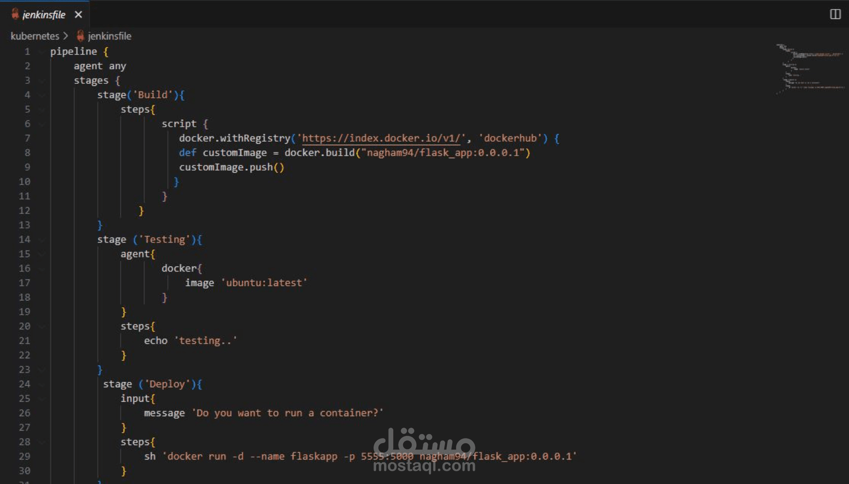 أتمتة بناء واختبار ونشر تطبيق Flask باستخدام Jenkins وDocker