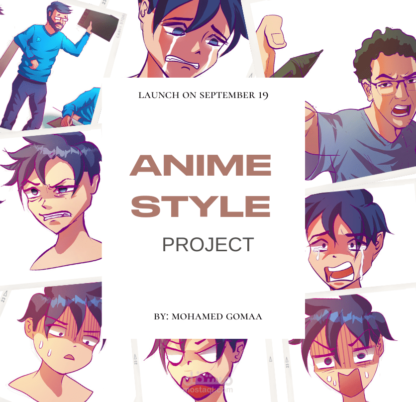 رسم رقمي  anime style digital art