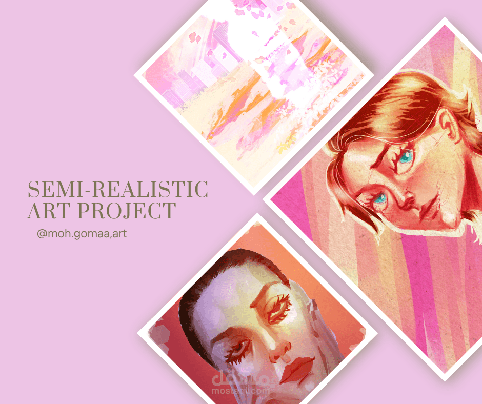 رسم بأسلوب شبه واقعي (semi-realistic)