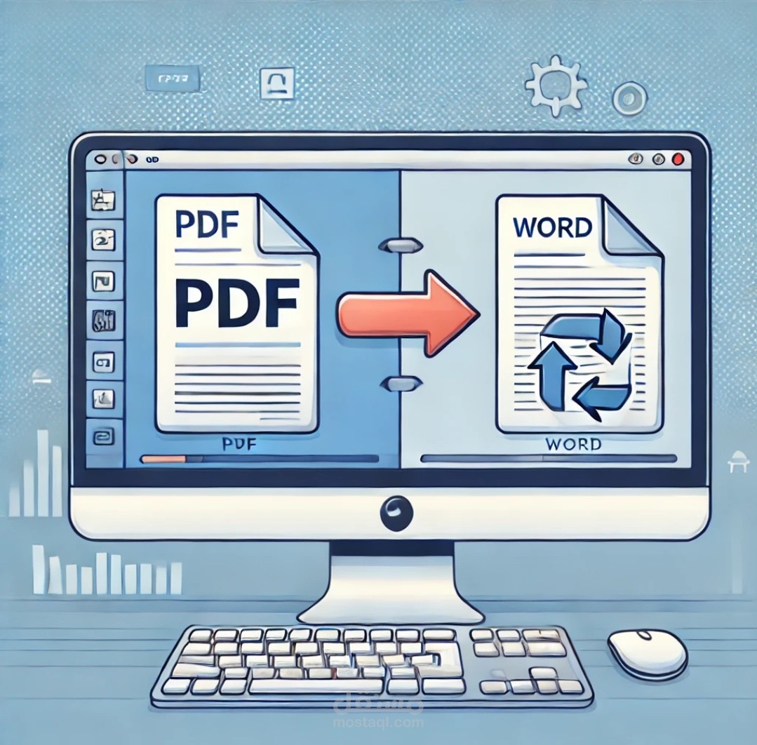 تحويل ملفات PDF إلى Word بدقة واحترافية وقابلة للتعديل بدقة واحترافية عالية PDF to Word convertible)