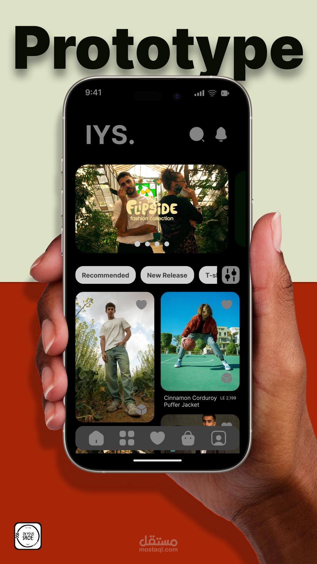 make an UI/UX deign for an Egyptian local brand