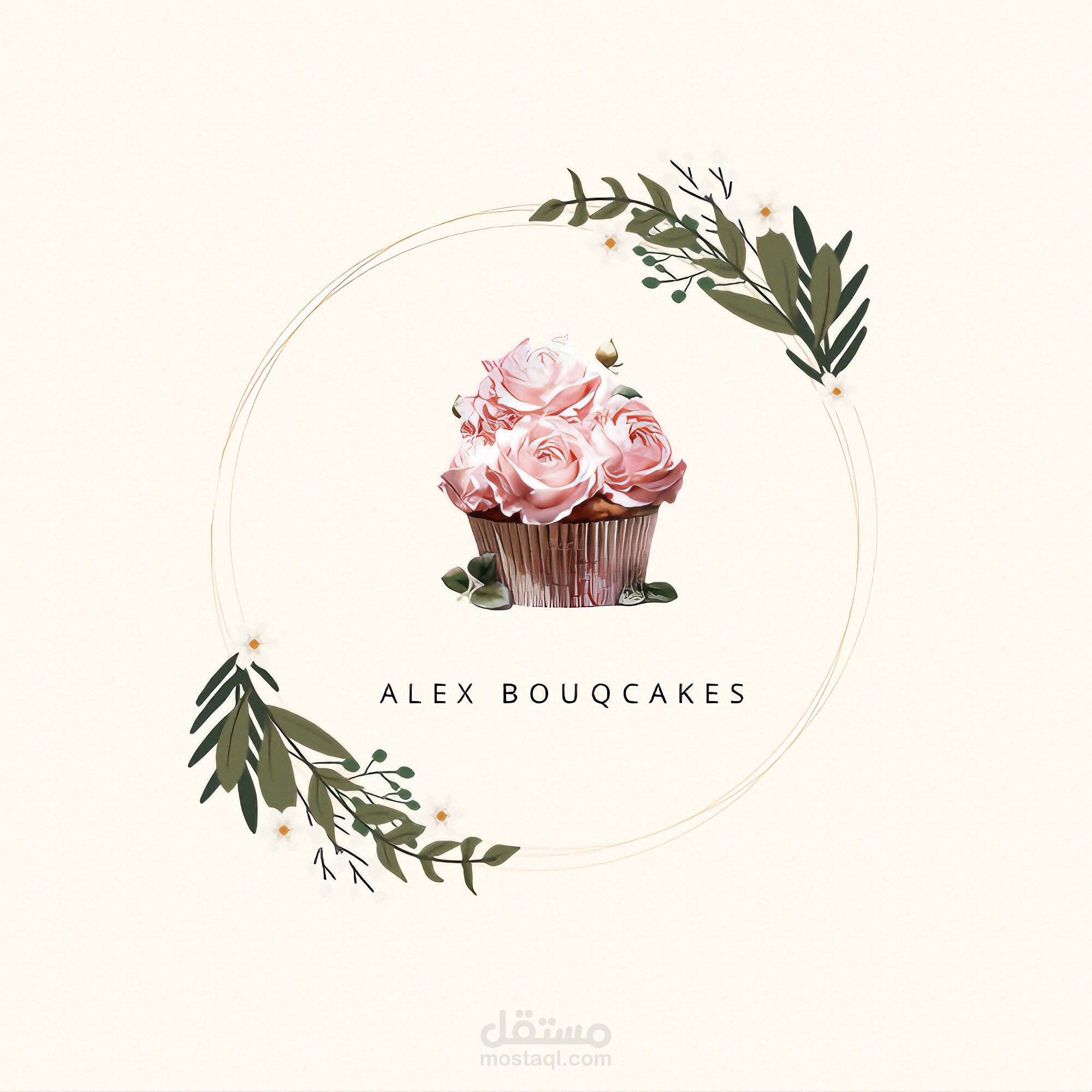 تصميم لوجو احترافي لمشروع ALEX BOUQCAKES ?