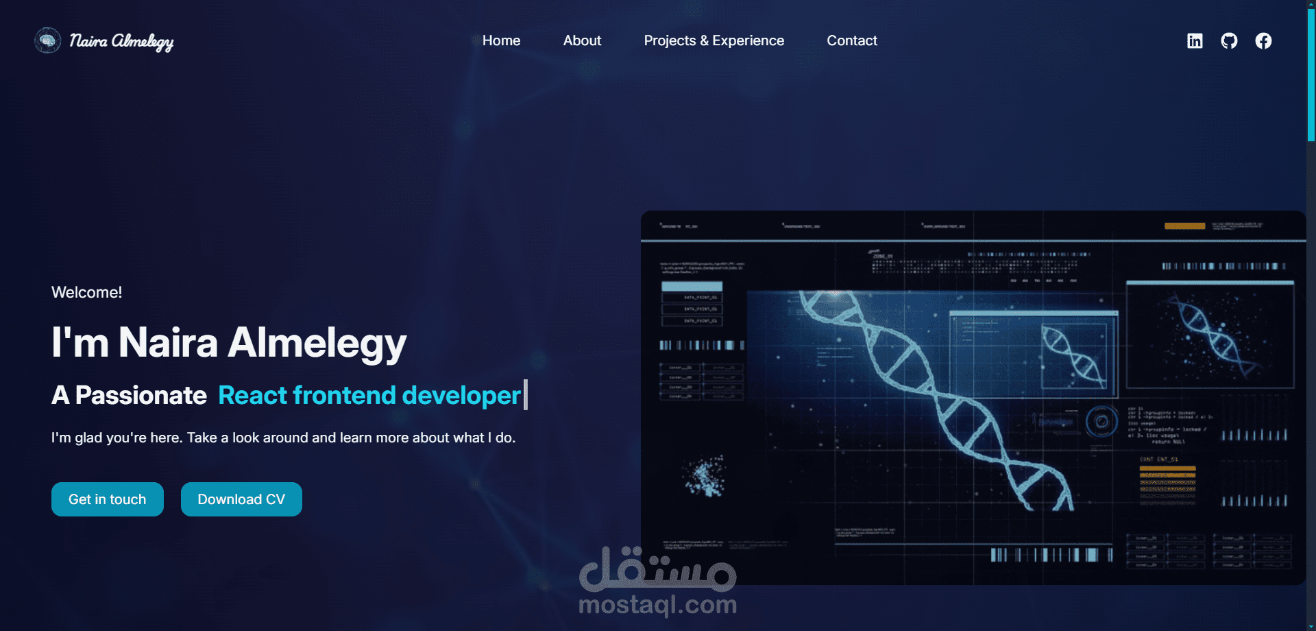 تصميم موقع شخصي