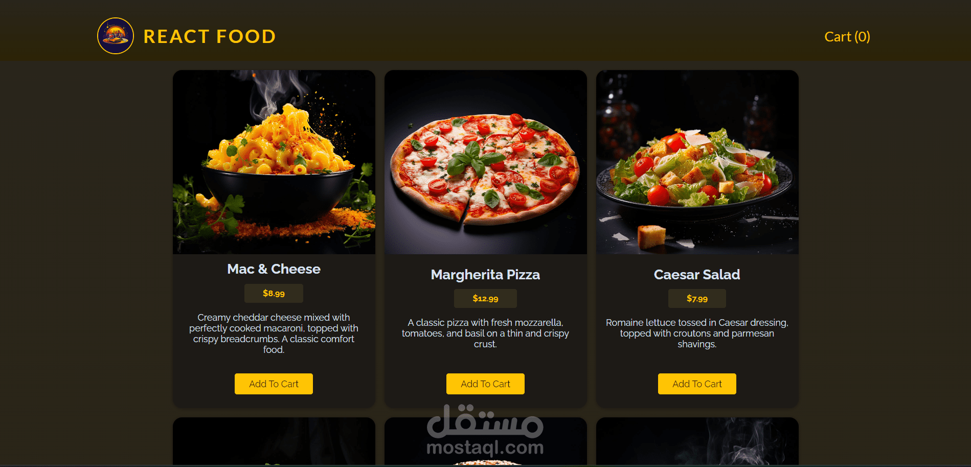 React Food