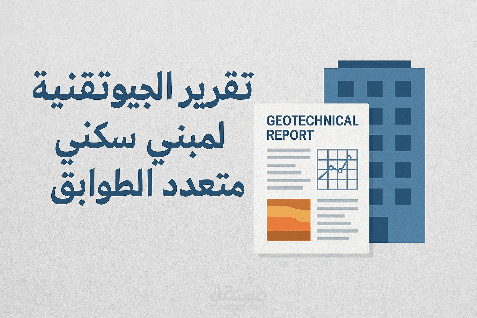 تقرير الجيوتقنية لمبنى سكني متعدد الطوابق