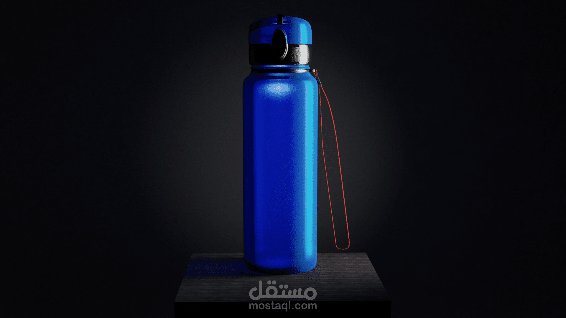 فيديو تصميم ثلاثي الابعاد لزجاجة مياه (عمل سابق)