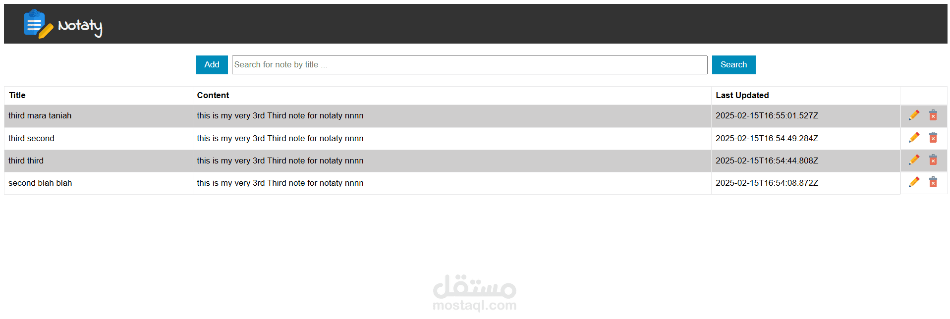 تطبيق Notaty لحفظ واسترجاع الملاحظات