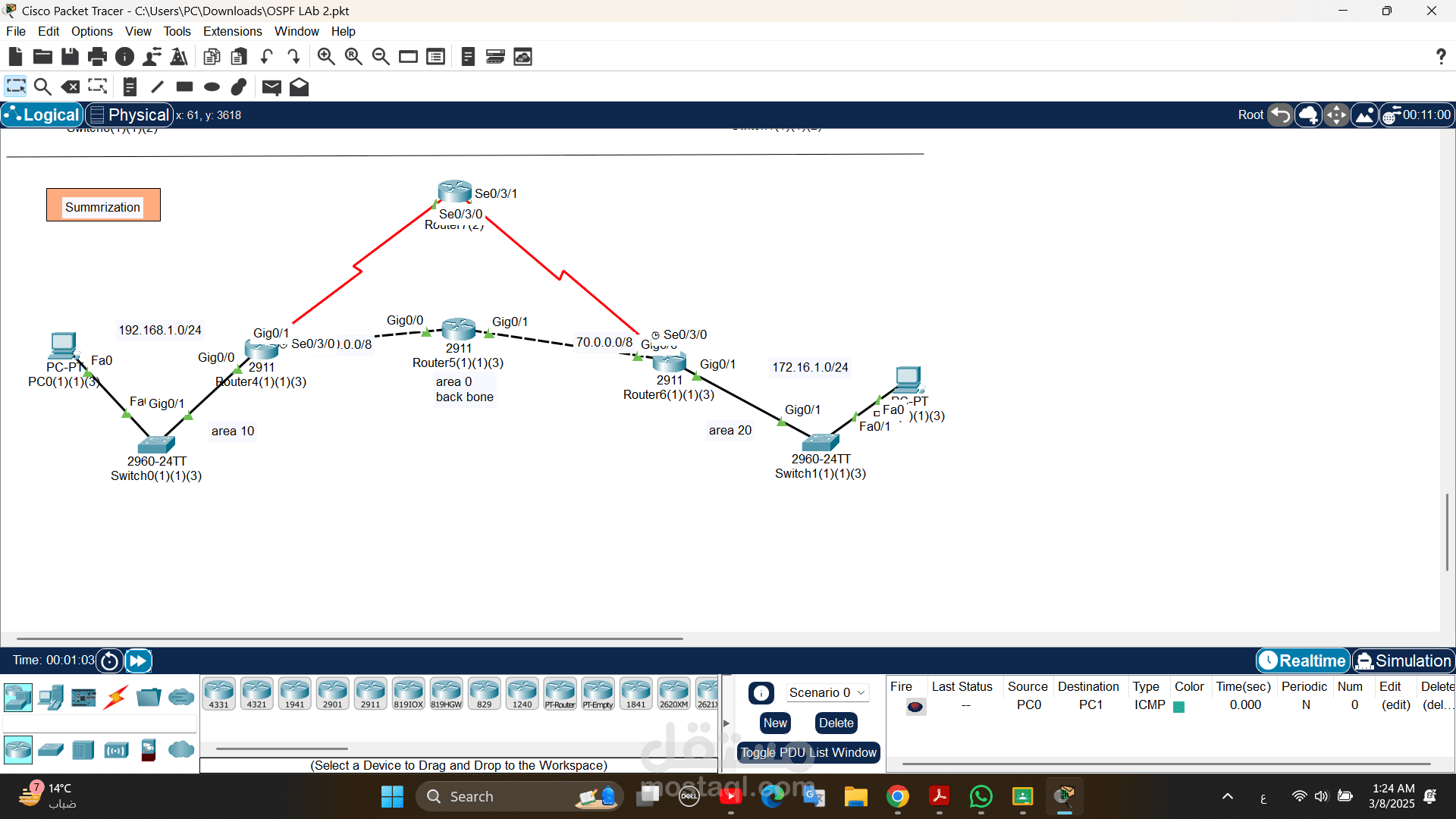 routing using ospf