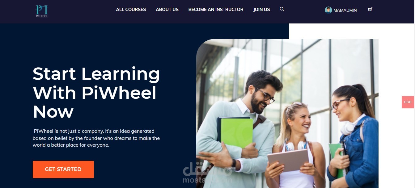 موقع تدريب وتعليم اونلاين PIWheel