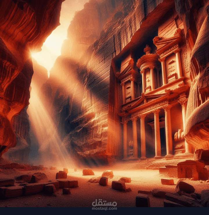 سكريبت يوتيوب رحله عبر الزمن الي مدينة البتراء الاردنية