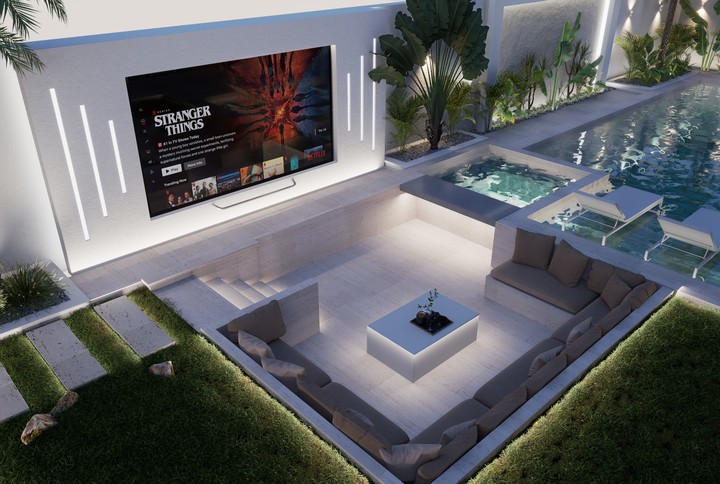 تصميم لاندسكيت لفيلا في الامارات - Landscape design of a luxurious villa in the UAE