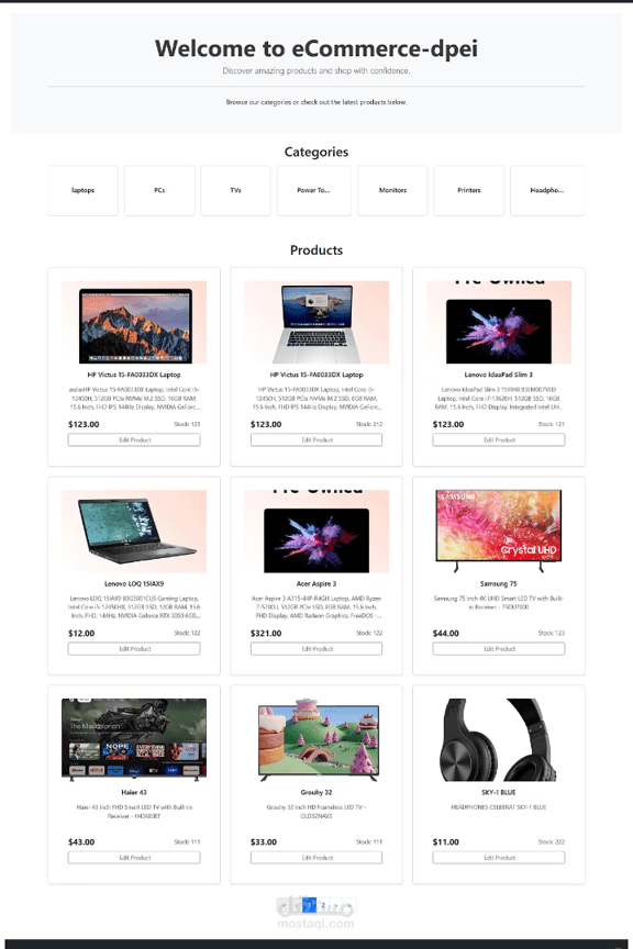 E-commerce website with an innovative affiliate marketing system.