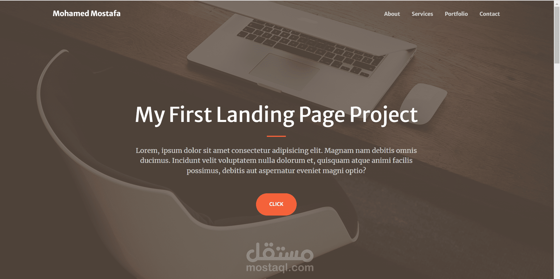 انشاء Landing Page باستخدام Html and CSS