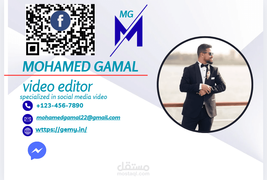 تصميم كارت شخصي احترافي يعبر عن هويتك بأسلوب أنيق وعصري بجودة عالية وجاهز للطباعة والاستخدام