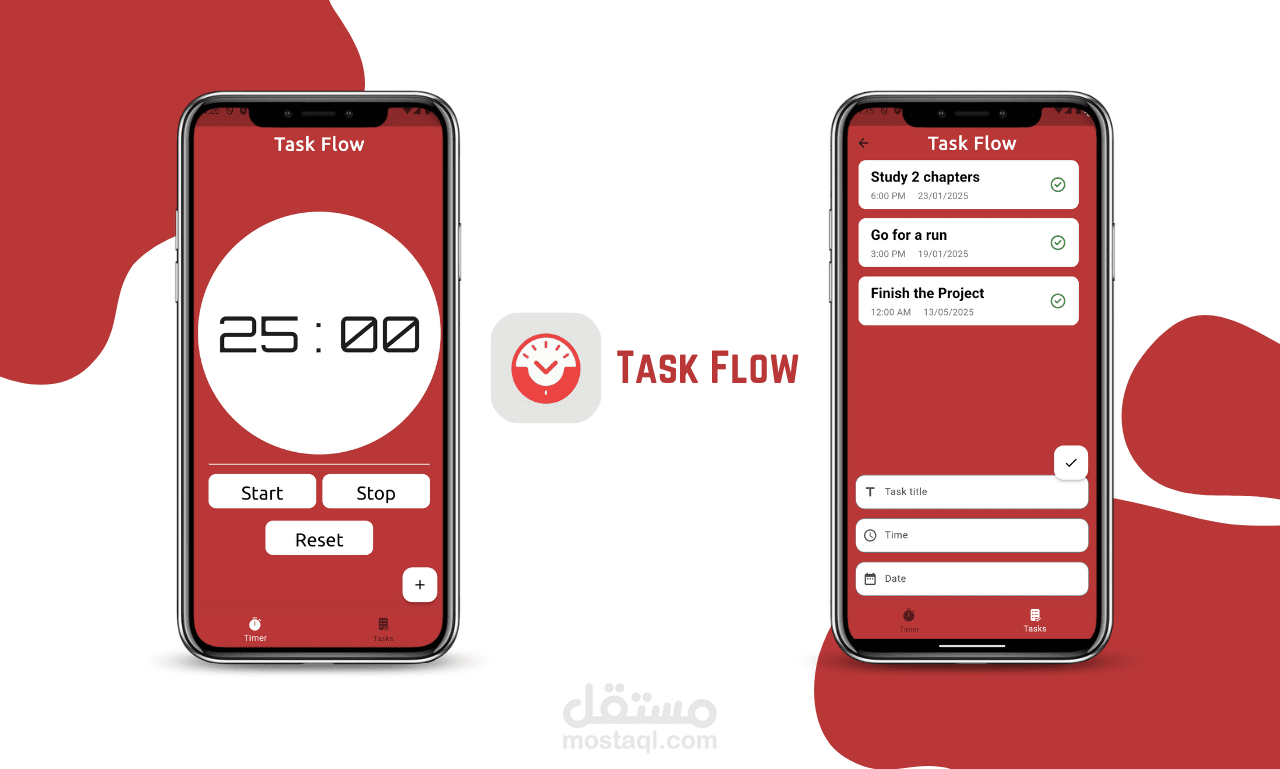 Task Flow - Pomodoro/Tasks Management