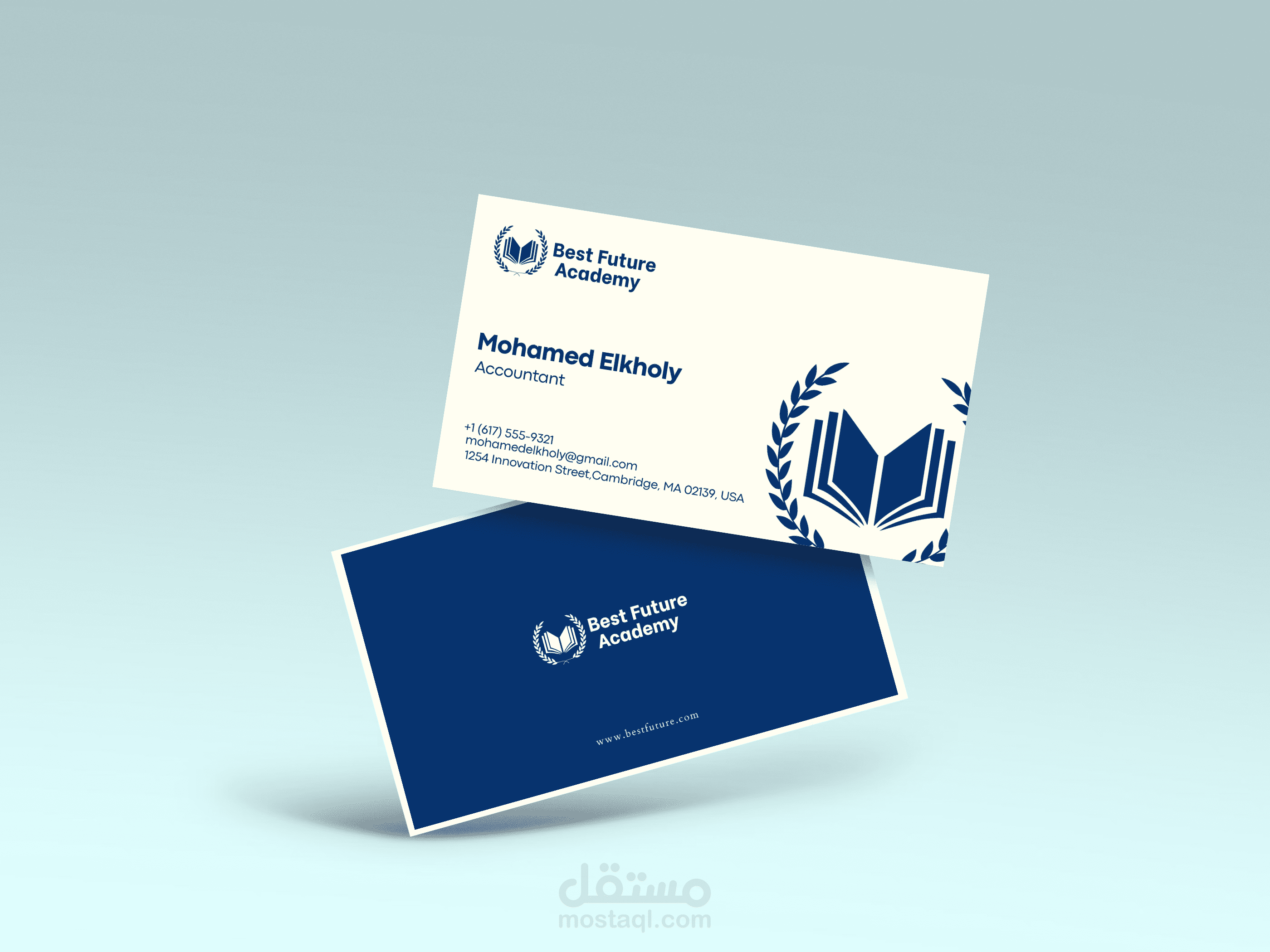 تصميم كارت شخصي احترافي