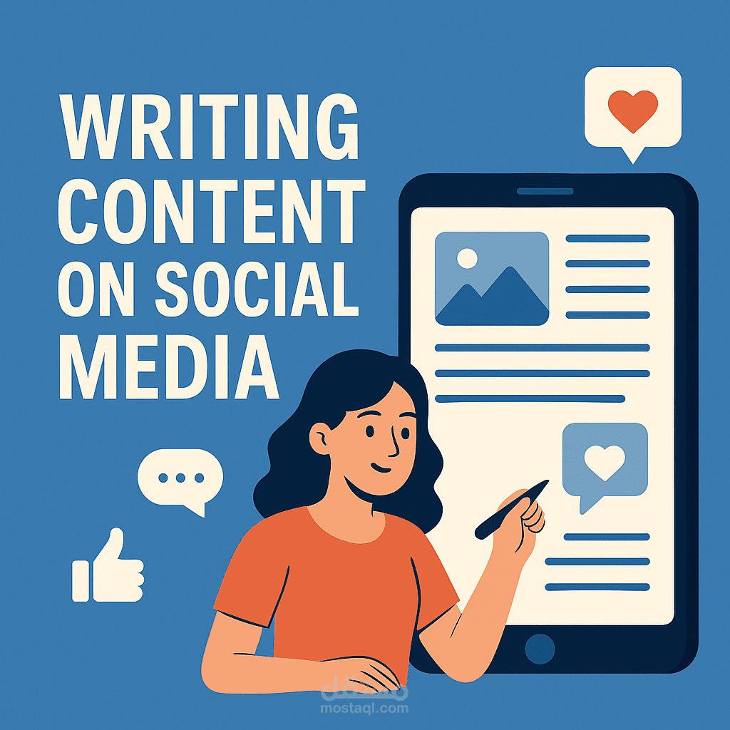 Writing content on social media And Content Creation