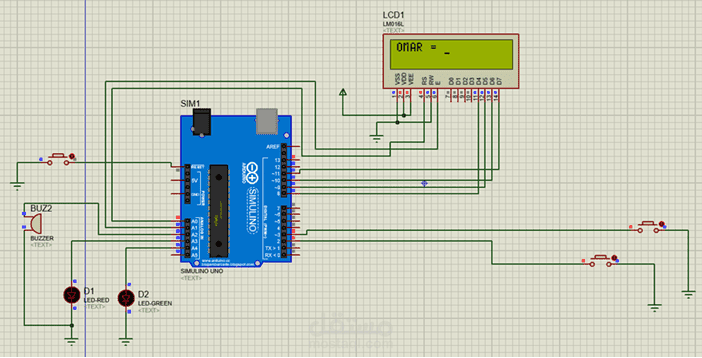 نظام مؤقت عد تنازلي باستخدام AVR Atmega328P