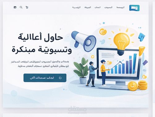 تصميم موقع شركة دعاية وإعلان