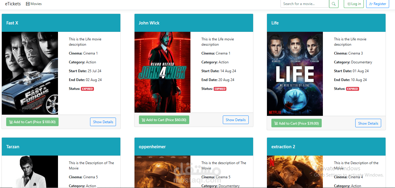 E-Tickets Web Application