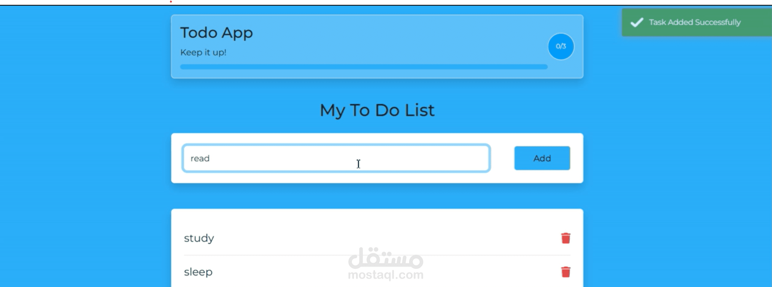 إنشاء تطبيق To-Do List متكامل بتنفيذ احترافي وتصميم مميز