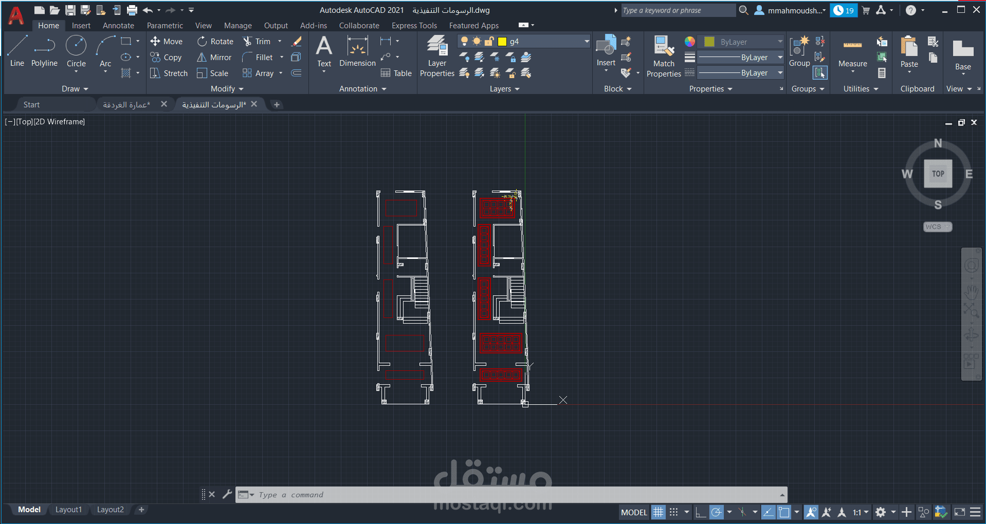 مدخل عمارة سكنية