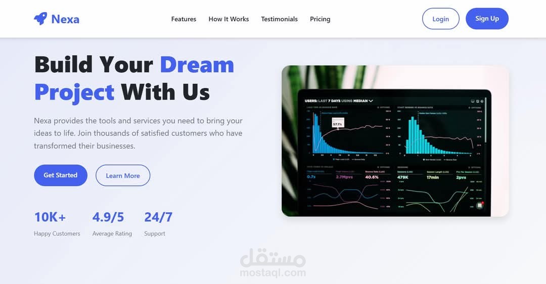 موقع الكتروني لطلب مشاريع حول خوارزميات التداول