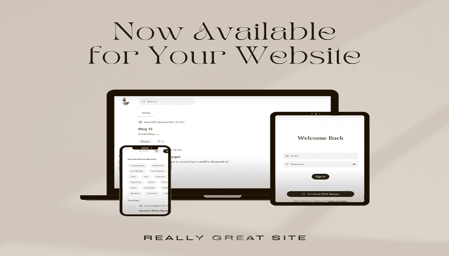 منصّة التدوين الاحترافية Blog Website