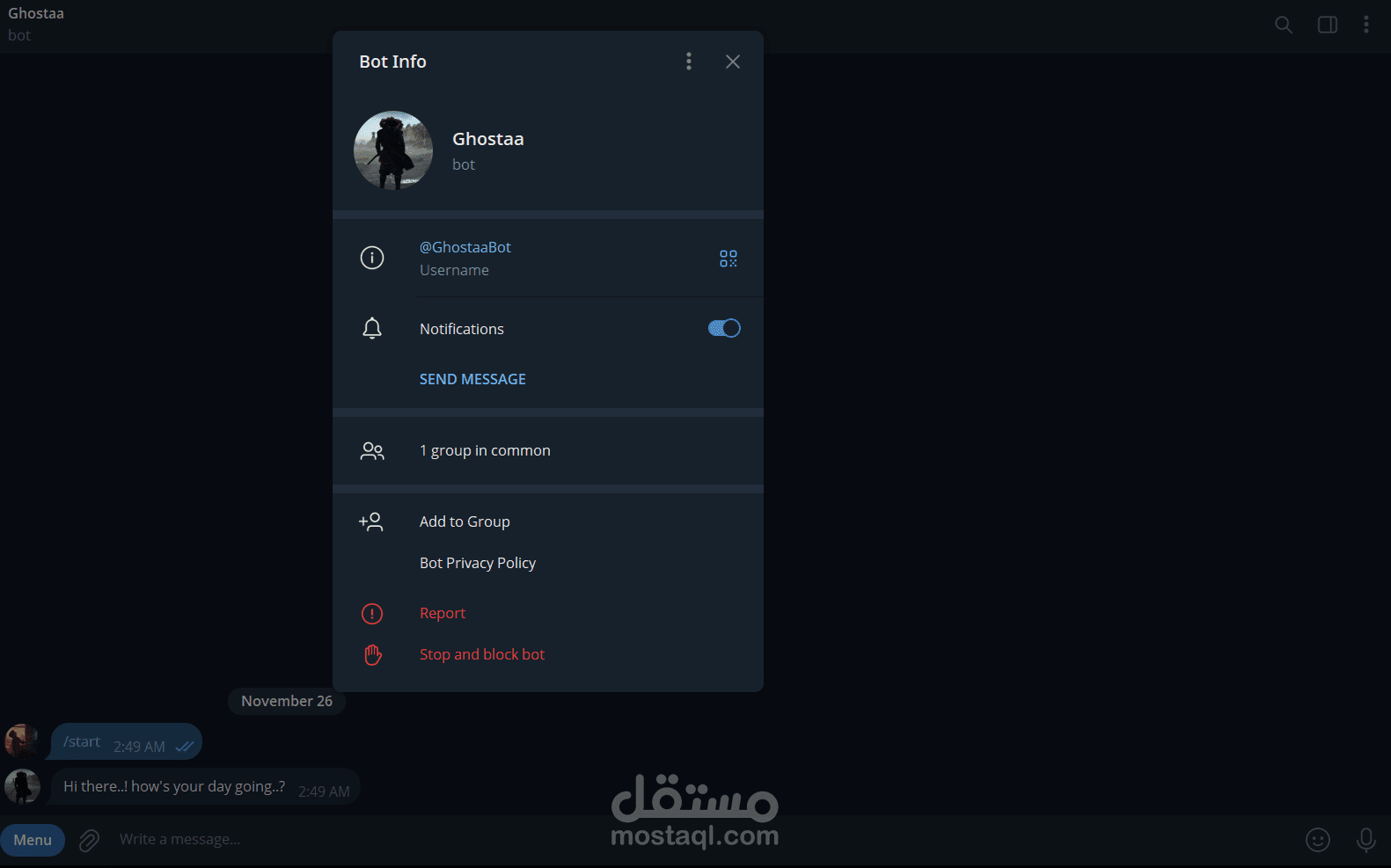 telegram bot using python programming language