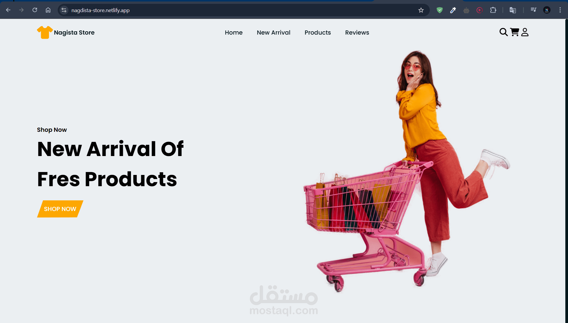تصميم وتطوير متجر إلكتروني باستخدام HTML, CSS, و JavaScript