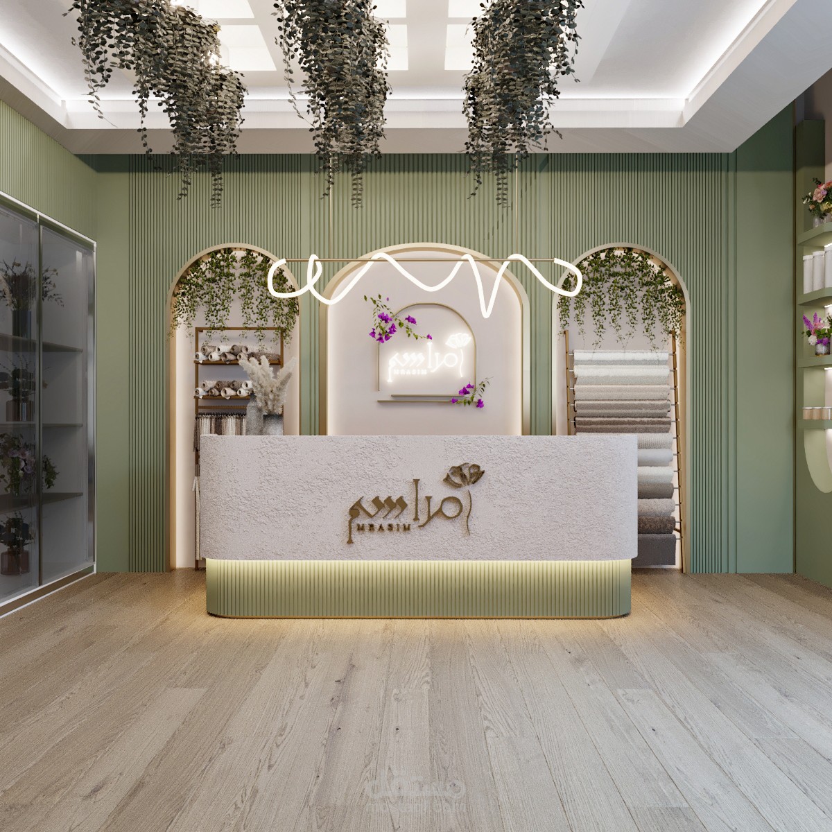تصميم محل ورد