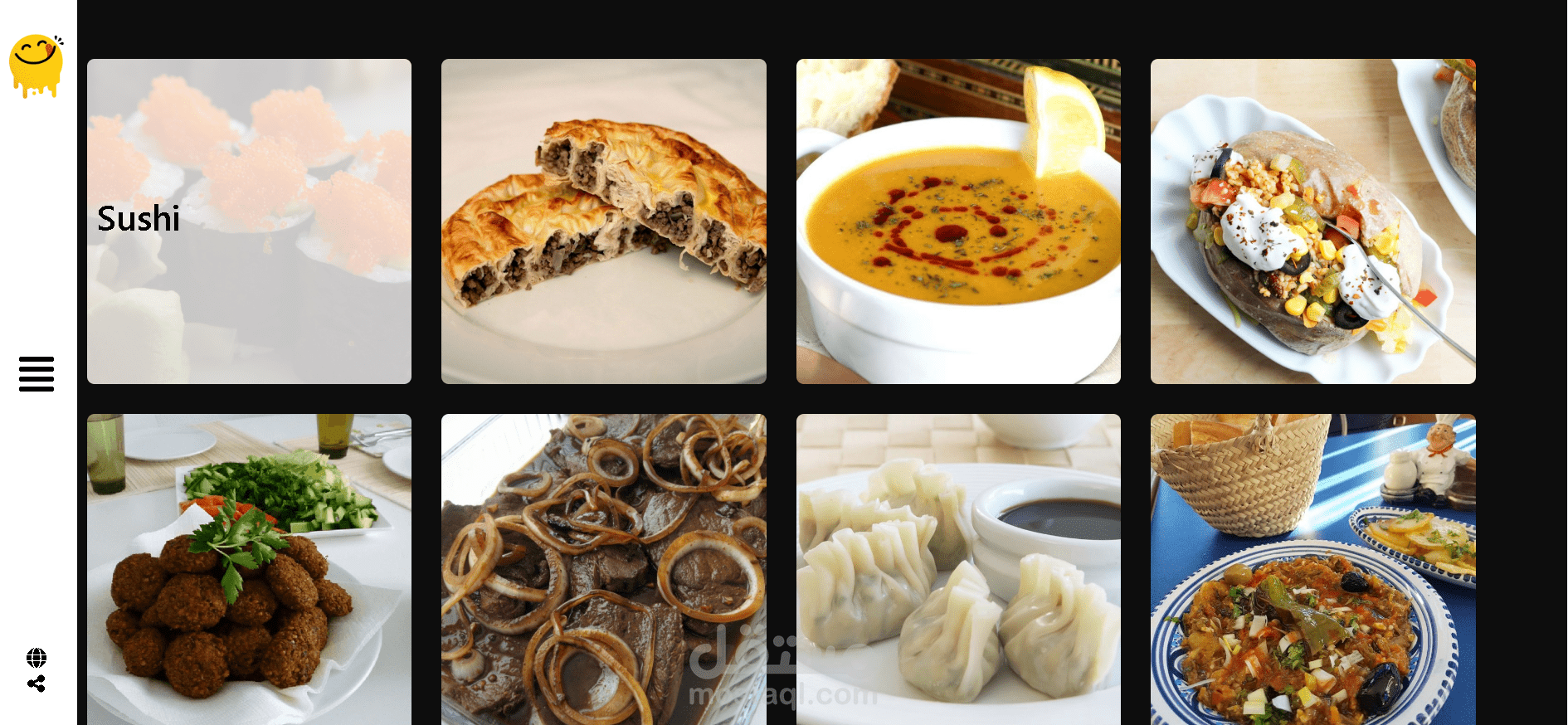 تصميم وتطوير واجهة موقع Yummy لطلب الطعام باستخدام HTML وCSS وفJavaScrip