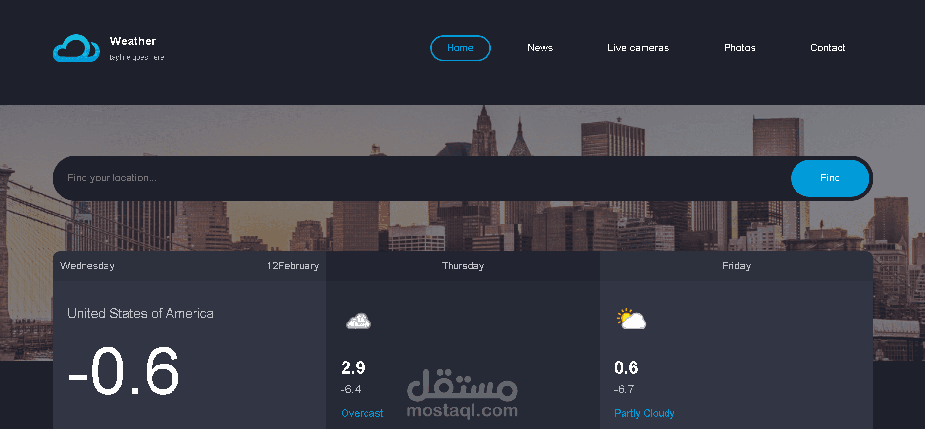 تطوير تطبيق طقس تفاعلي باستخدام JavaScript وWeather API