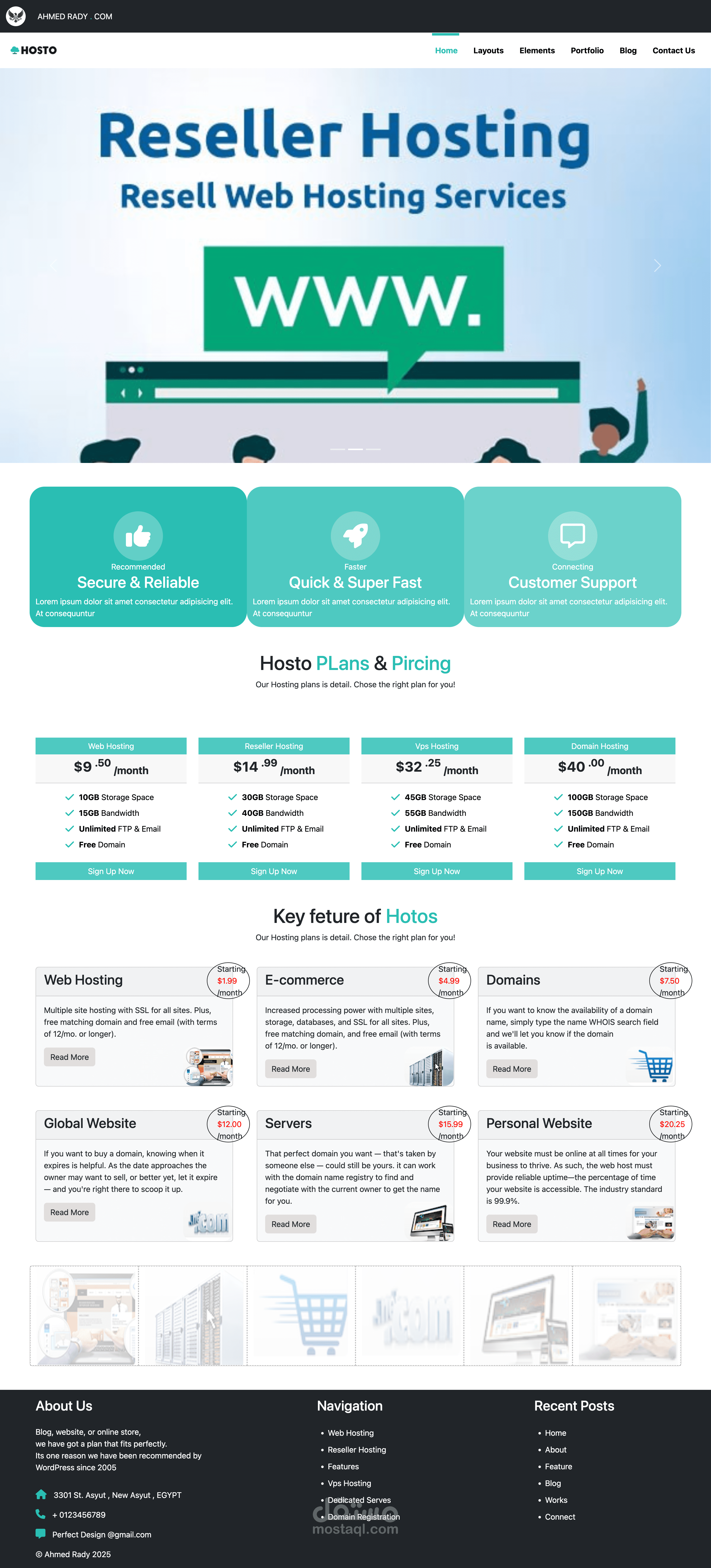 تصميم صفحه هبوط مميزه لموقع الكتروني ب HTML-CSS-BootStrap