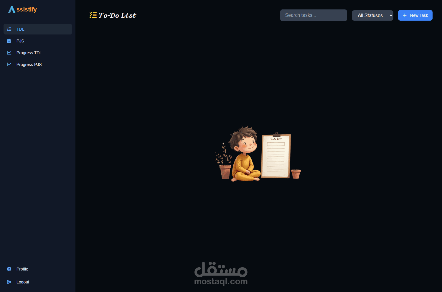 Assistify: موقع مكتمل لإدارة مهامك ومشاريعك.