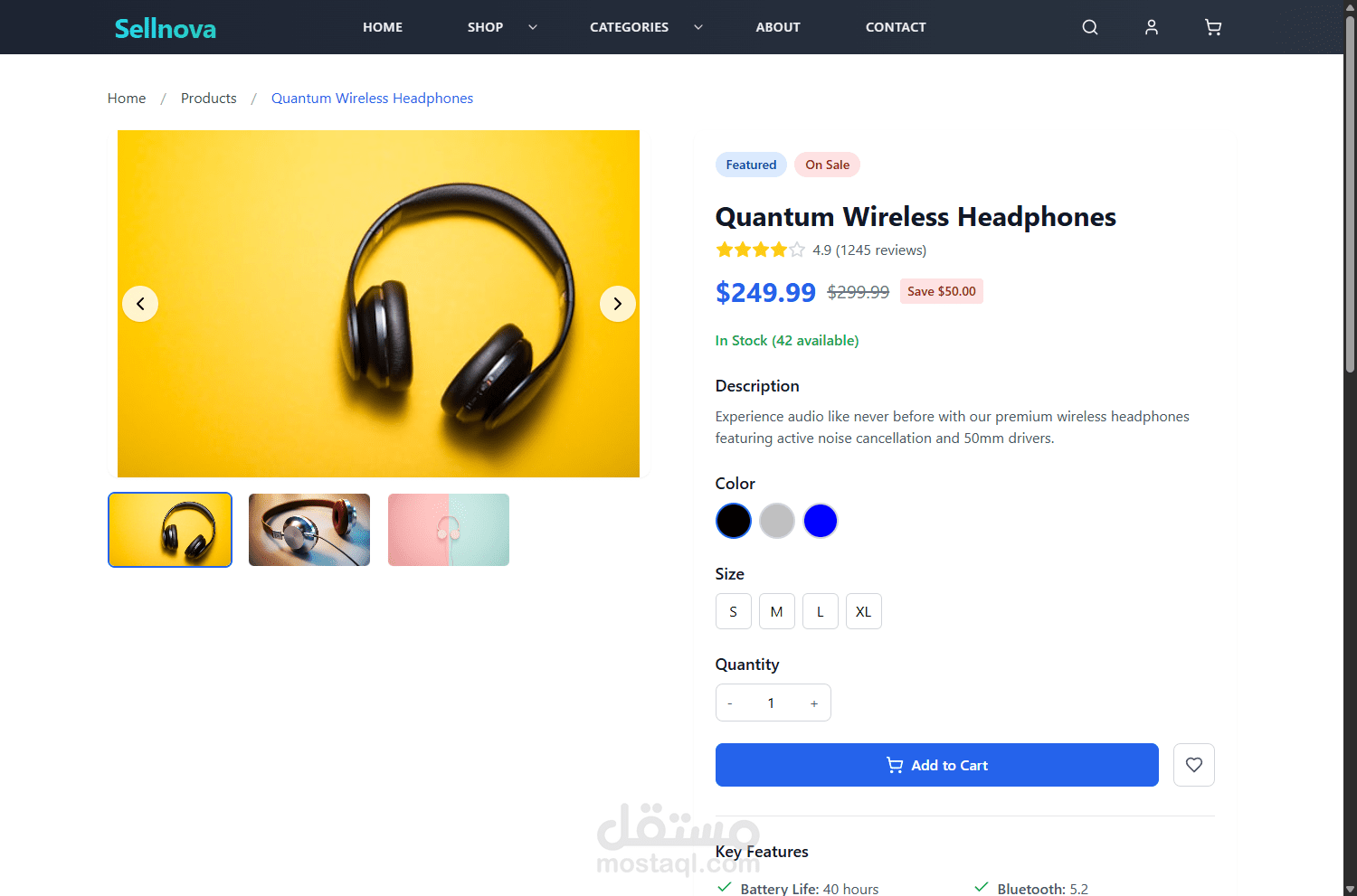 Sellnova : موقع للتجارة الإلكترونية