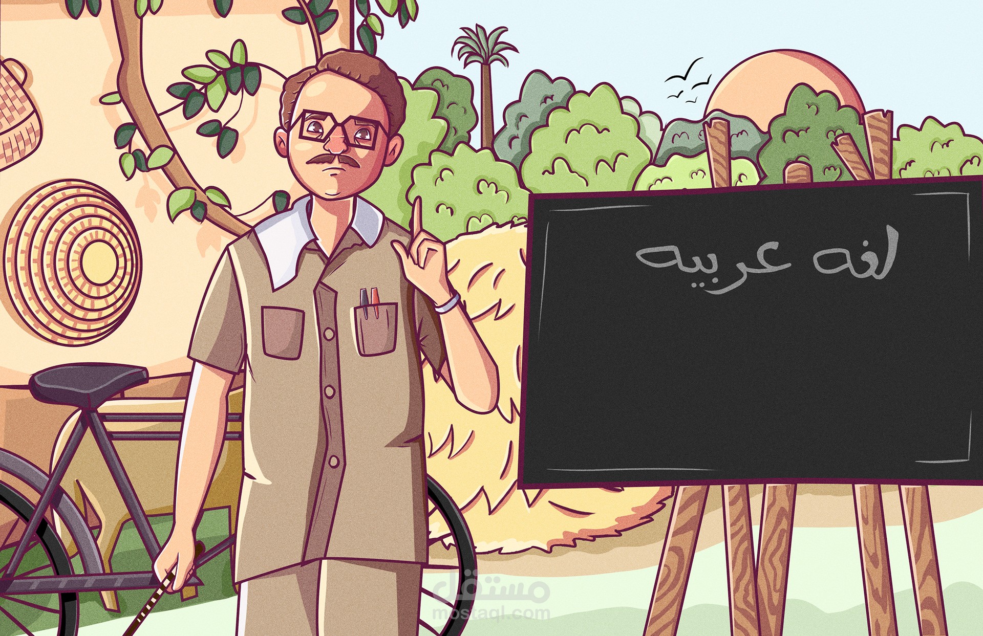 Egyptian movie illustration (Ramadan Mabrouk)