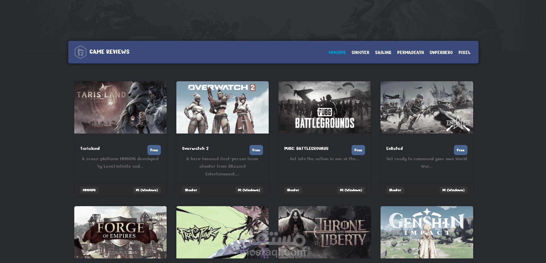 "Game Reviews: منصة لتقييم الألعاب وتقديم مراجعات تفصيلية للمستخدمين"