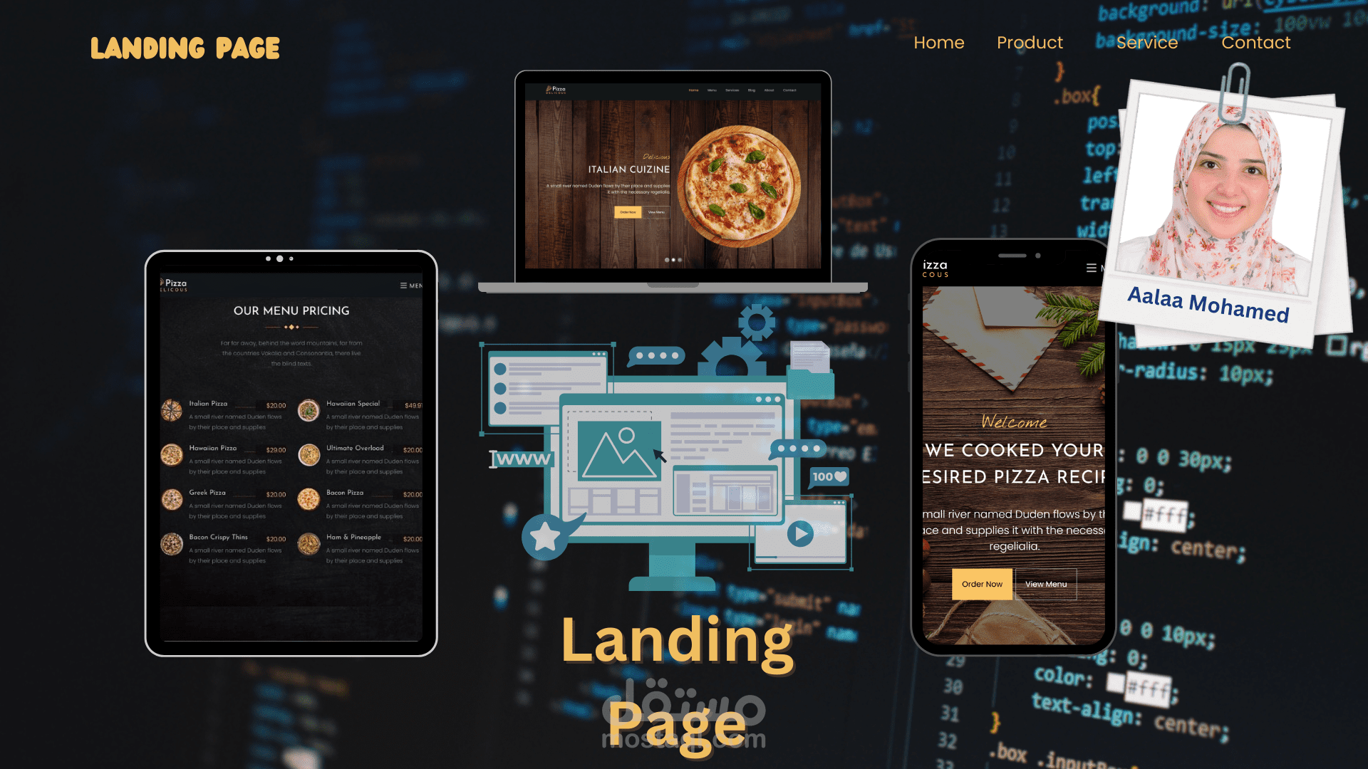 تصميم صفحة هبوط Landing Page
