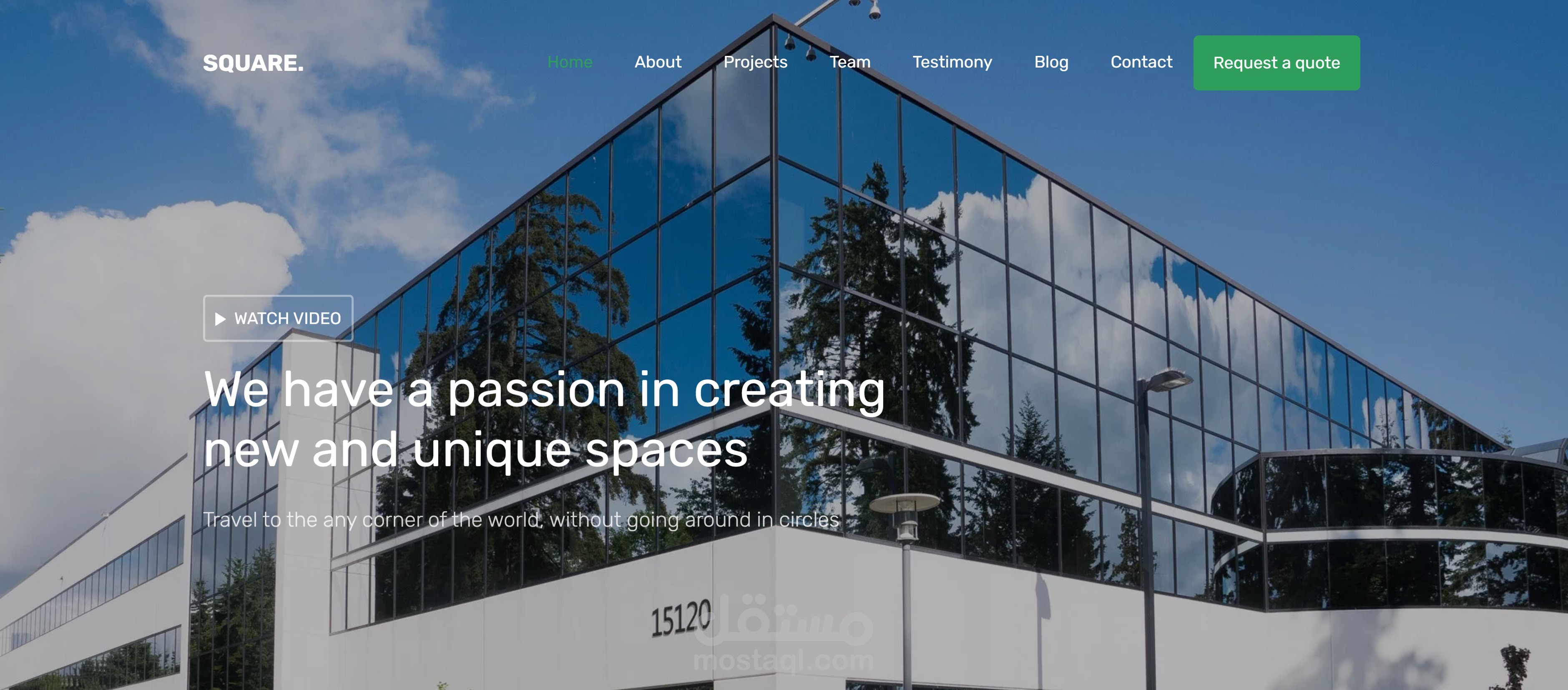 صفحة هبوط لخدمات التصميم الداخلي (Interior Design)