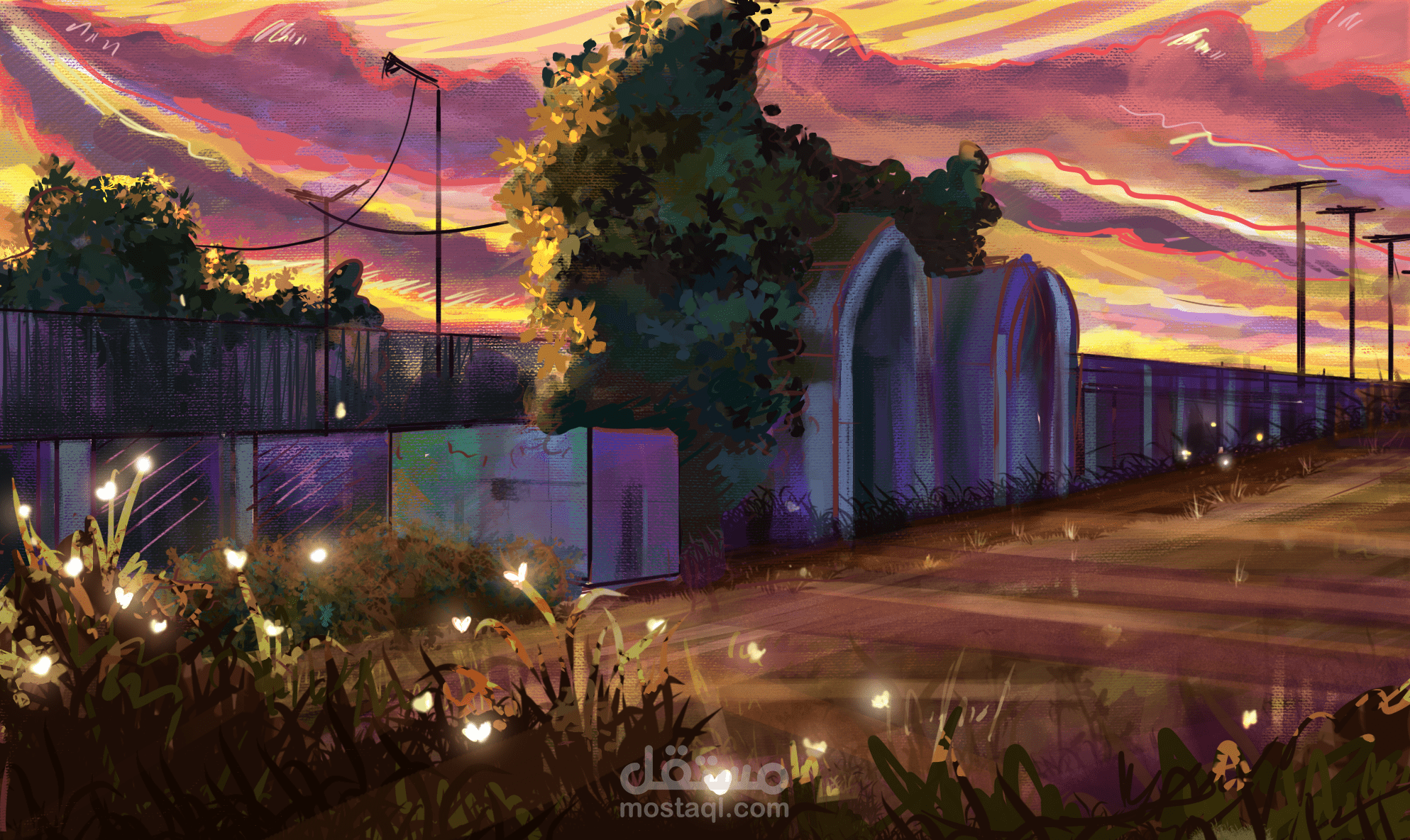 fantasy digital painting background