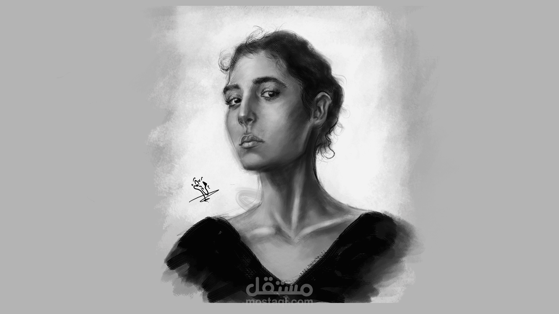 رسم بورتريه ديجيتال