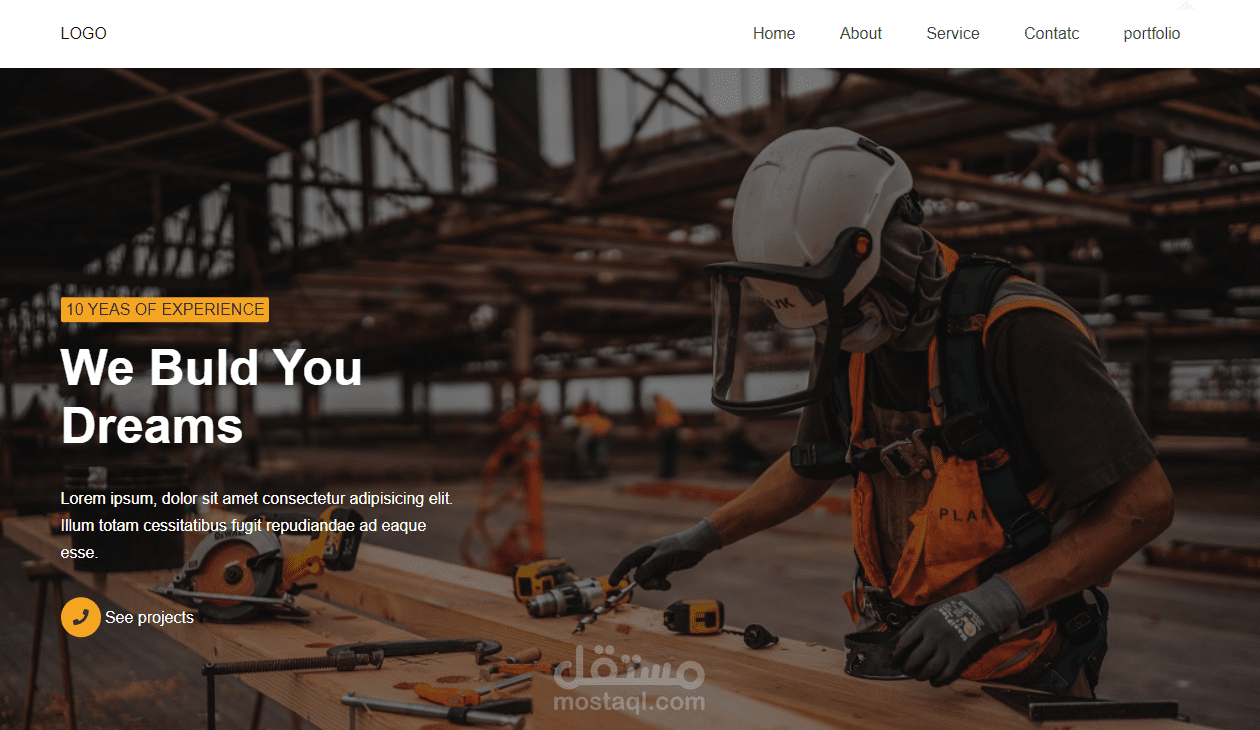 construct landing page